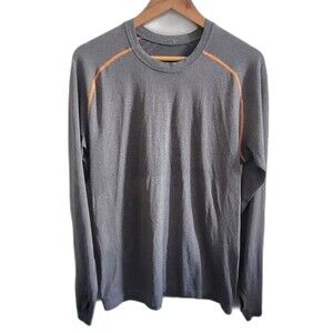 Lululemon Metal vent tech Long Sleeve stretch Shirt Gray Size M